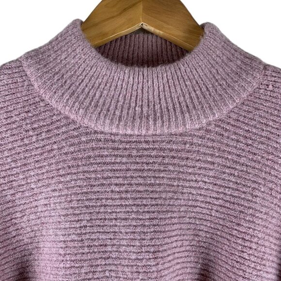 Blank NYC Prelude to a Kiss Pink Metallic Balloon Sleeve Sweater Size Large - Picture 5 of 8